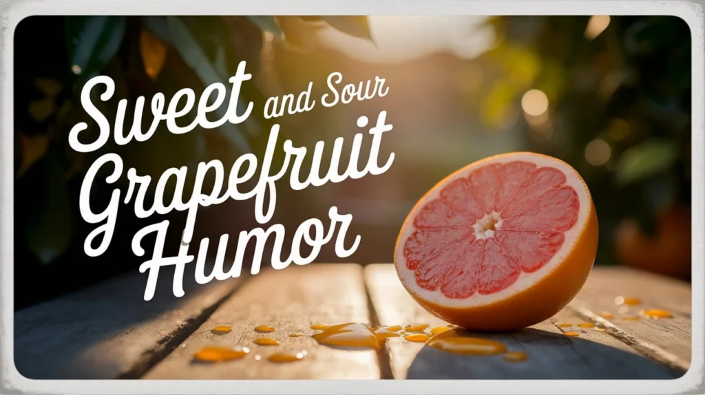 Sweet and Sour Grapefruit Humor