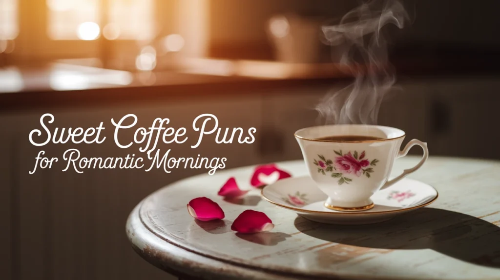 Sweet Coffee Puns for Romantic Mornings
