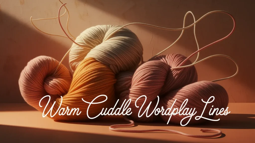 Warm Cuddle Wordplay Lines