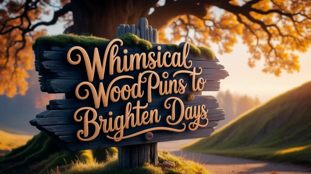 Whimsical Wood Puns to Brighten Days