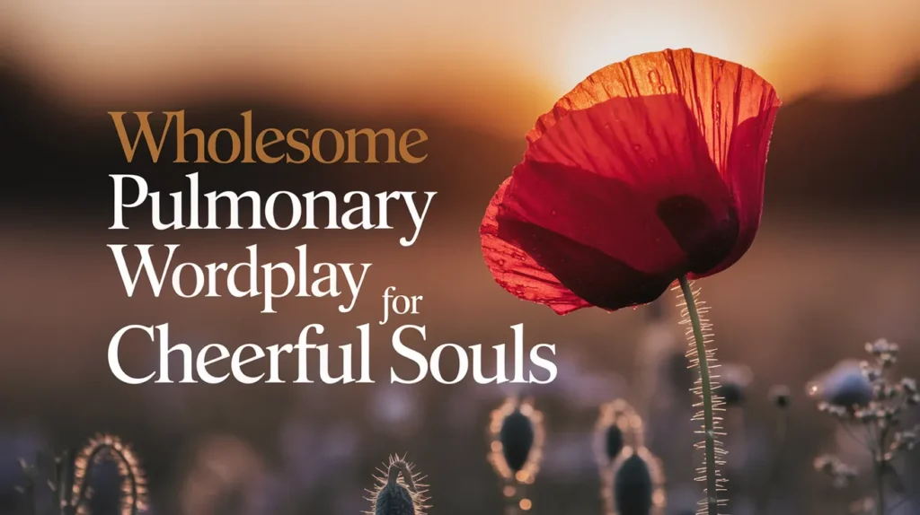 Wholesome Pulmonary Wordplay for Cheerful Souls