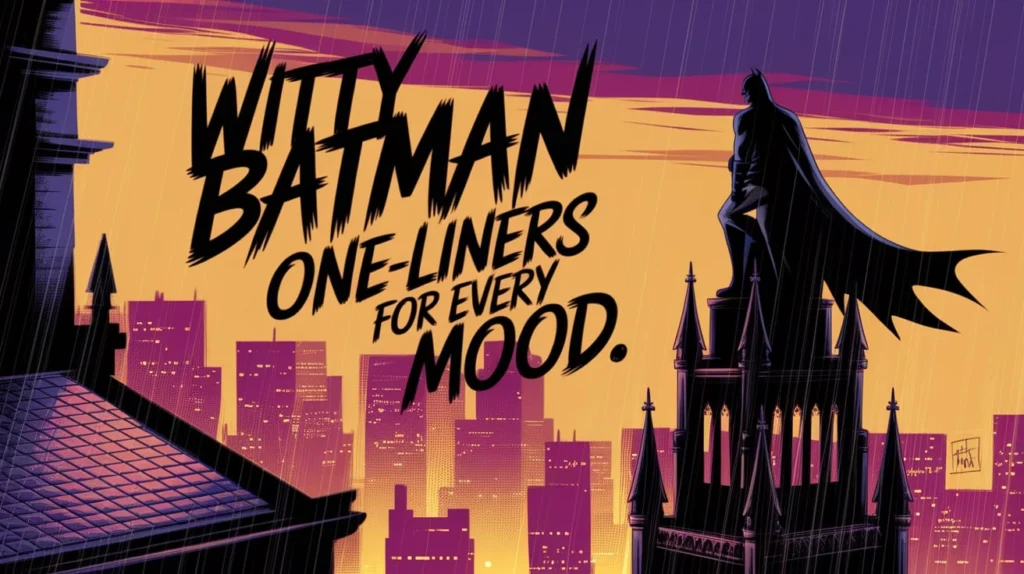 Witty Batman One-Liners for Every Mood