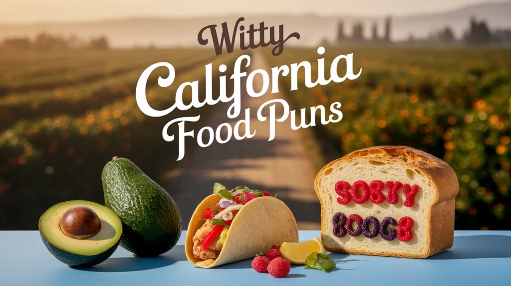Witty California Food Puns