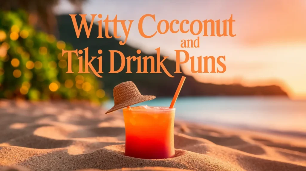 Witty Coconut and Tiki Drink Puns
