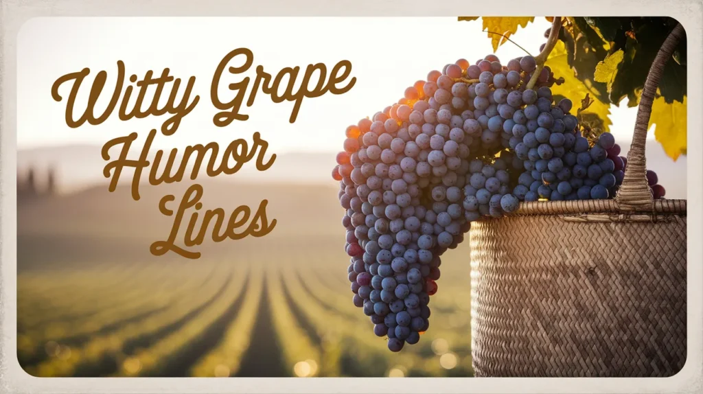 Witty Grape Humor Lines