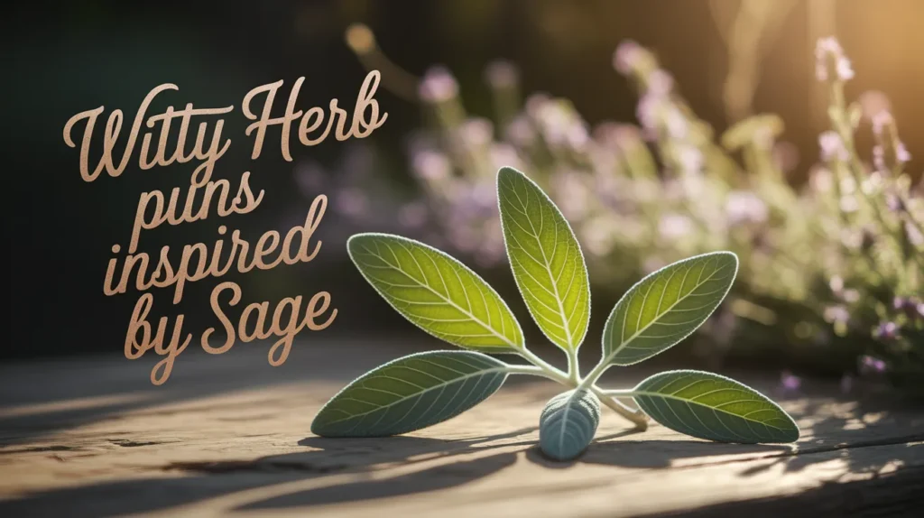 Witty Herb Puns Inspired by Sage