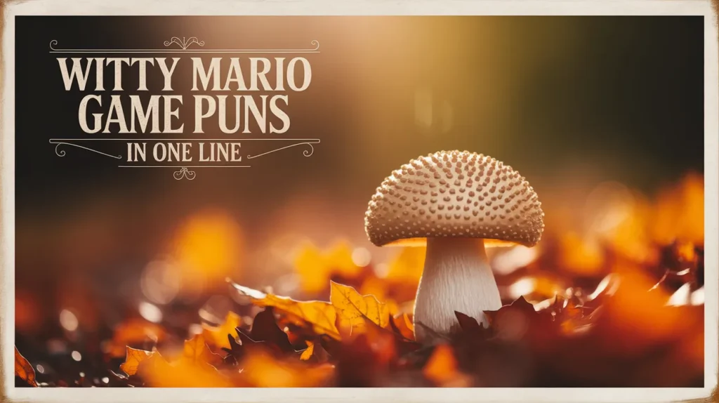 Witty Mario Game Puns in One Line