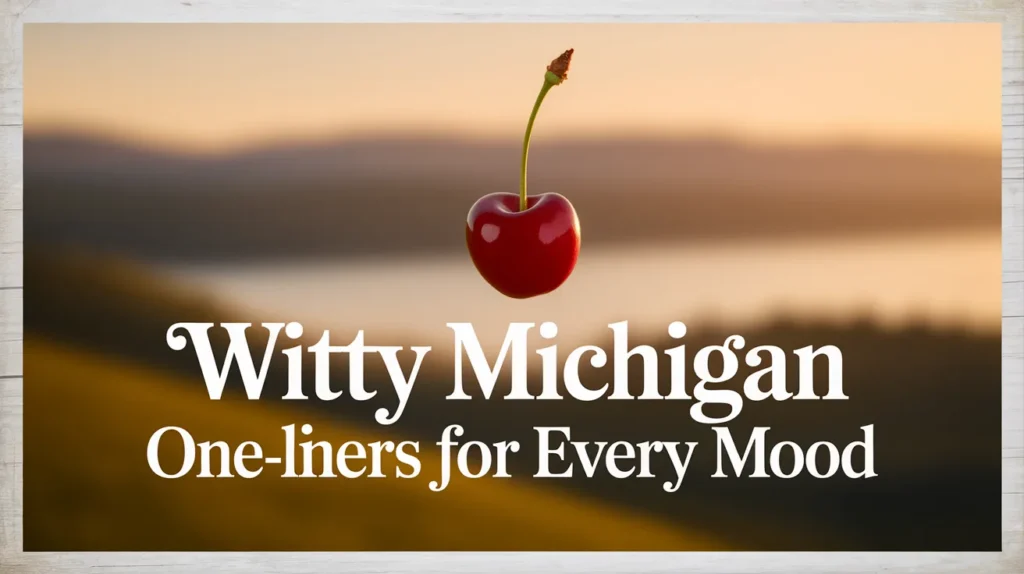 Witty Michigan One-Liners for Every Mood