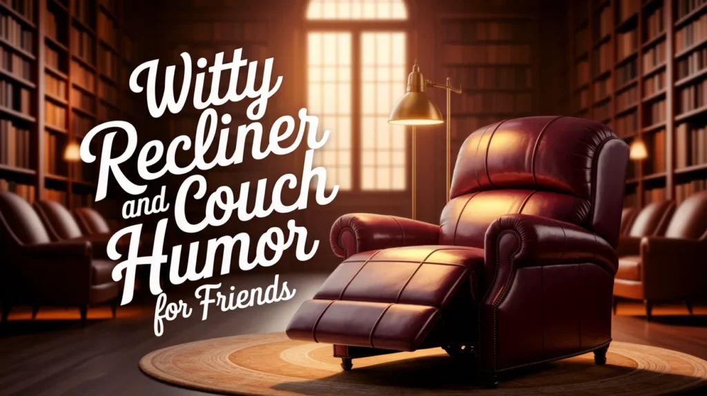 Witty Recliner and Couch Humor for Friends