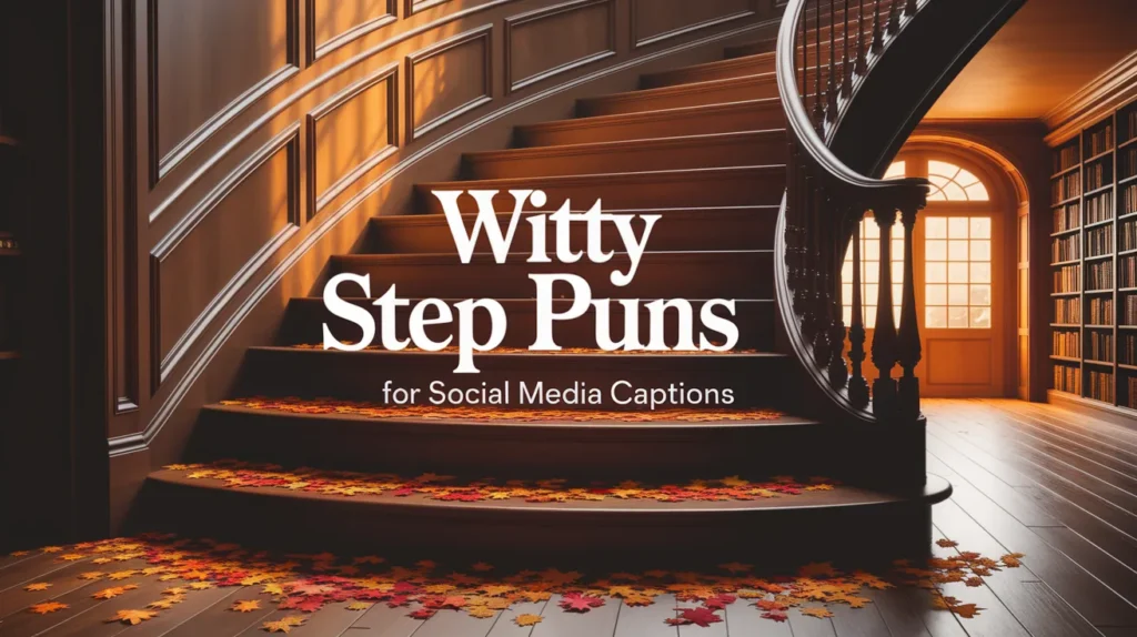 Witty Step Puns for Social Media Captions