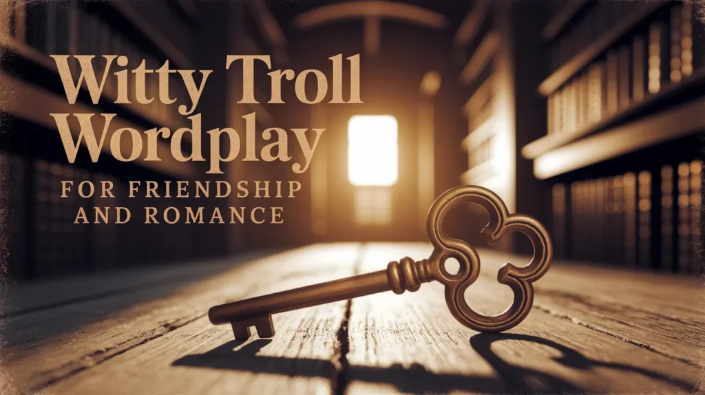 Witty Troll Wordplay for Friendship and Romance