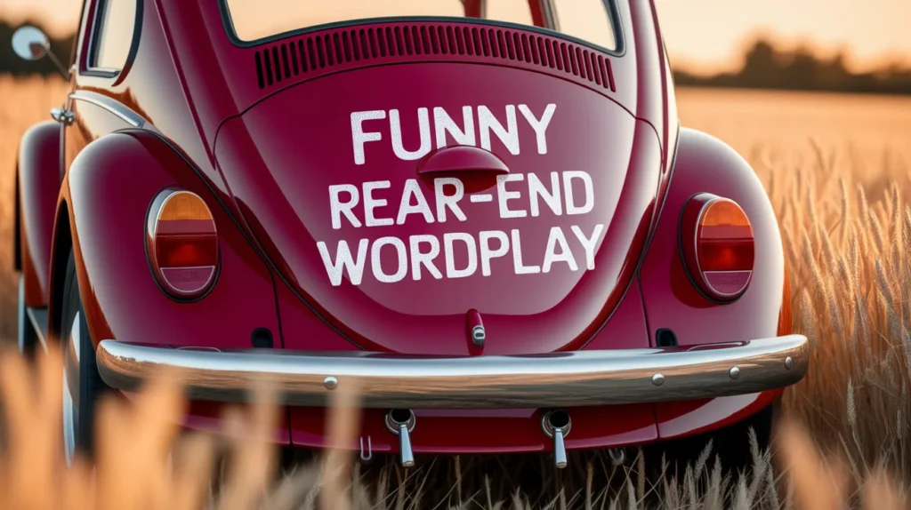 Funny Rear-End Wordplay