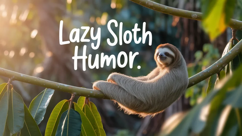 Lazy Sloth Humor