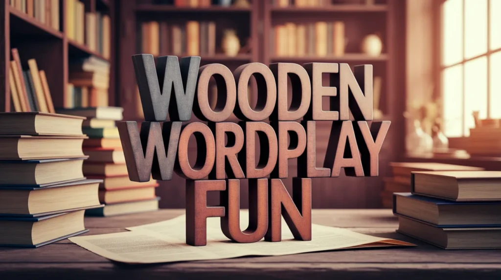 Wooden Wordplay Fun
