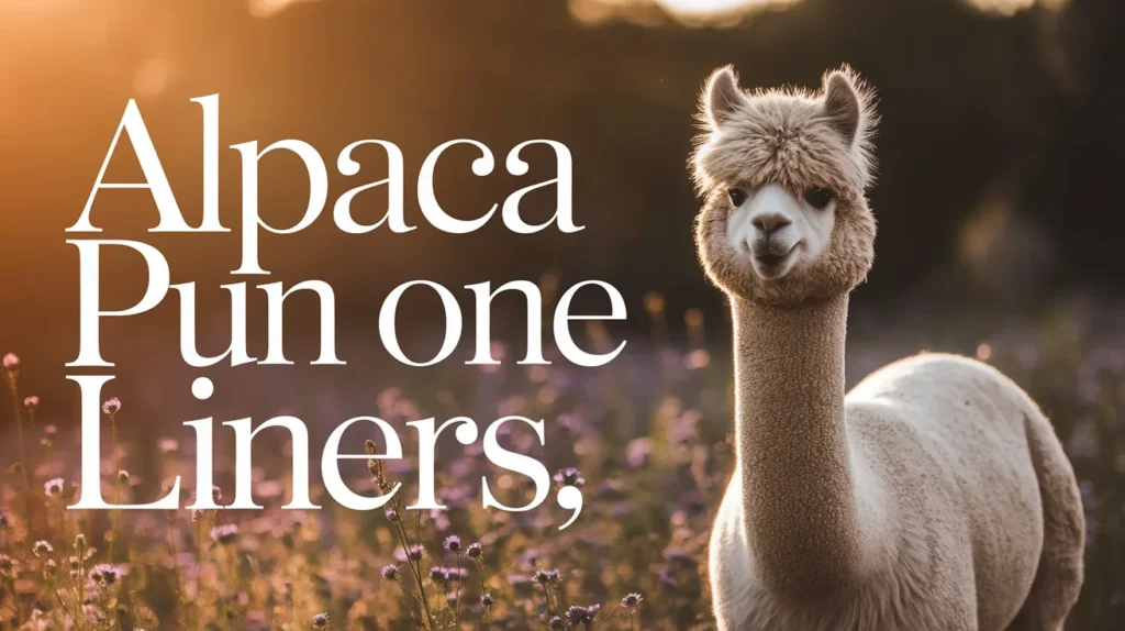 Alpaca pun one liners