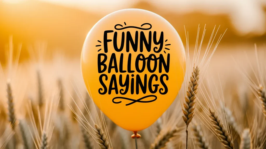 Funny Balloon Sayings