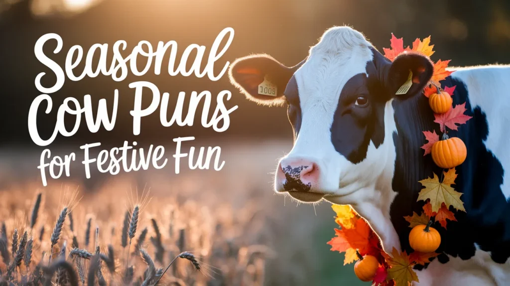 Seasonal Cow Puns for Festive Fun