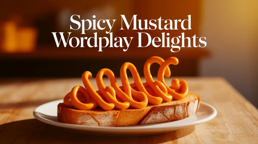 Spicy Mustard Wordplay Delights