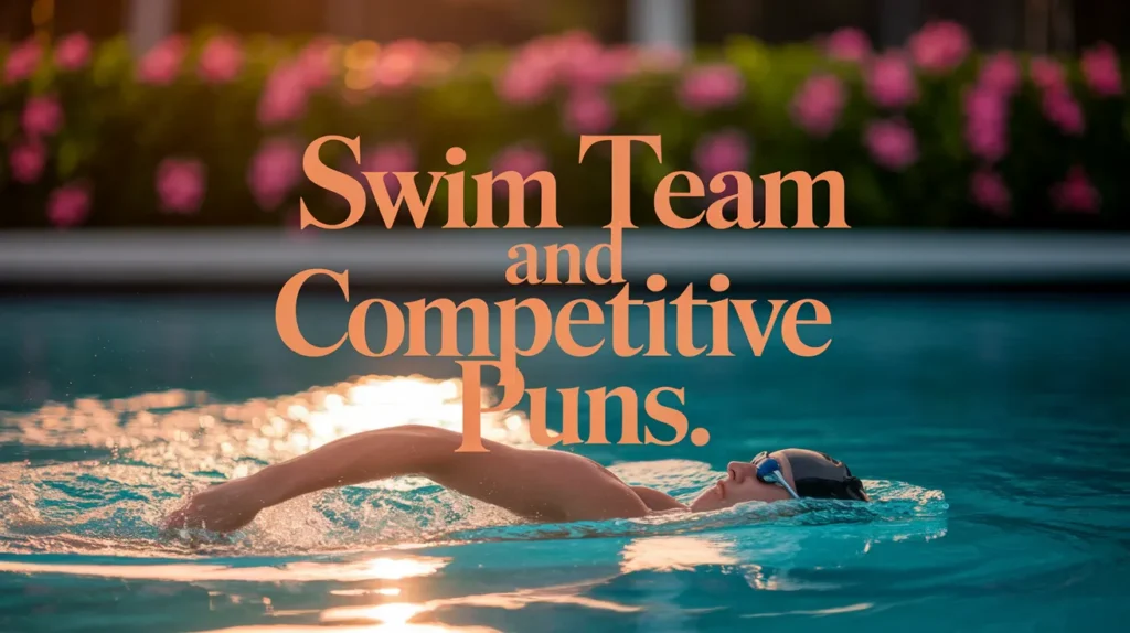 Swim Team and Competitive Puns