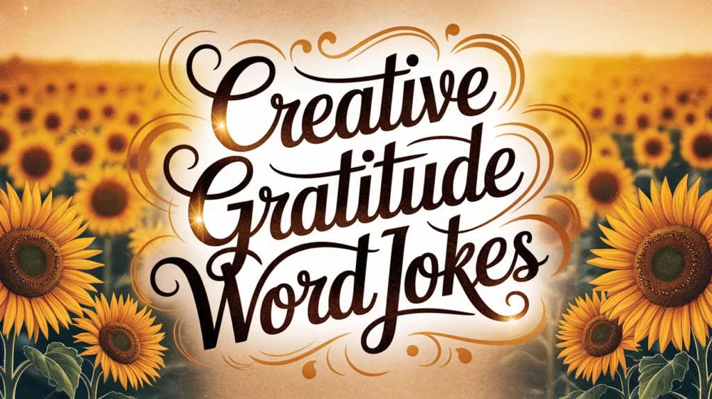 creative gratitude word jokes