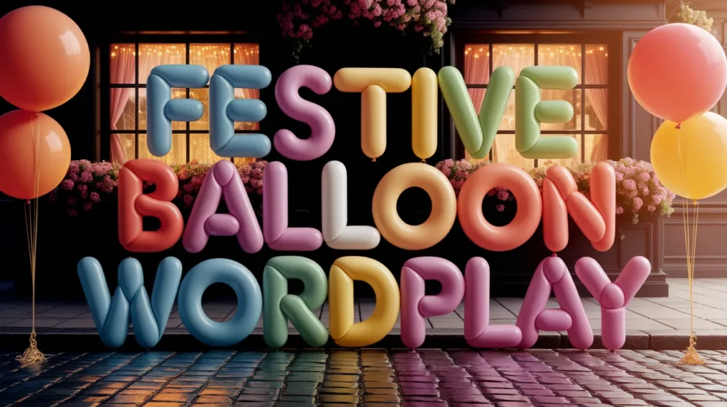 Festive Balloon Wordplay