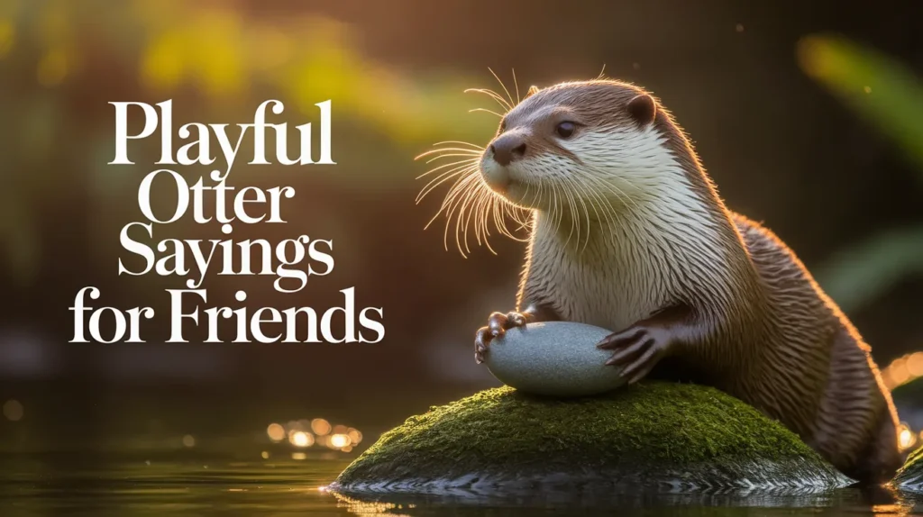 Playful Otter Sayings for Friends