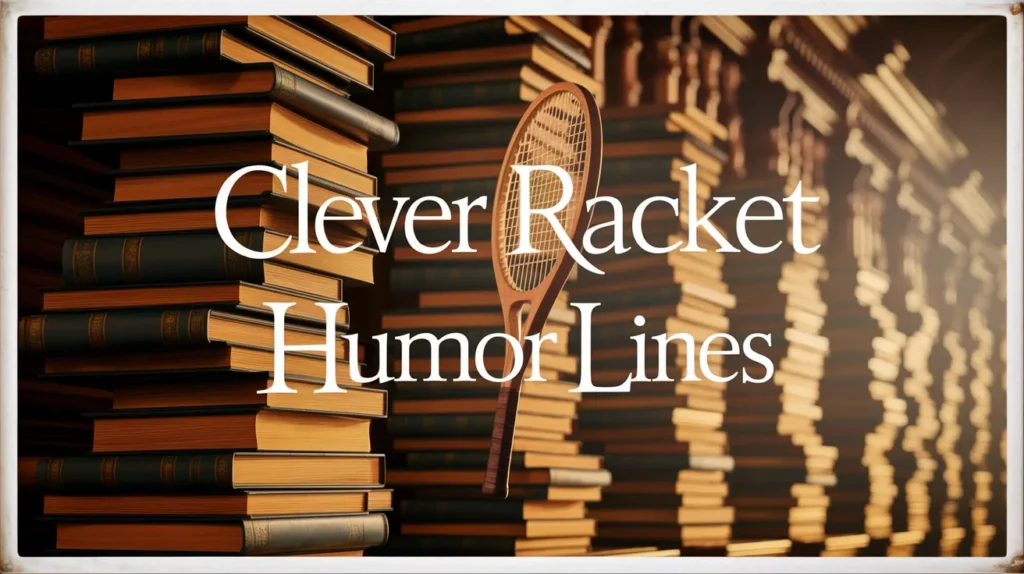 Clever Racket Humor Lines