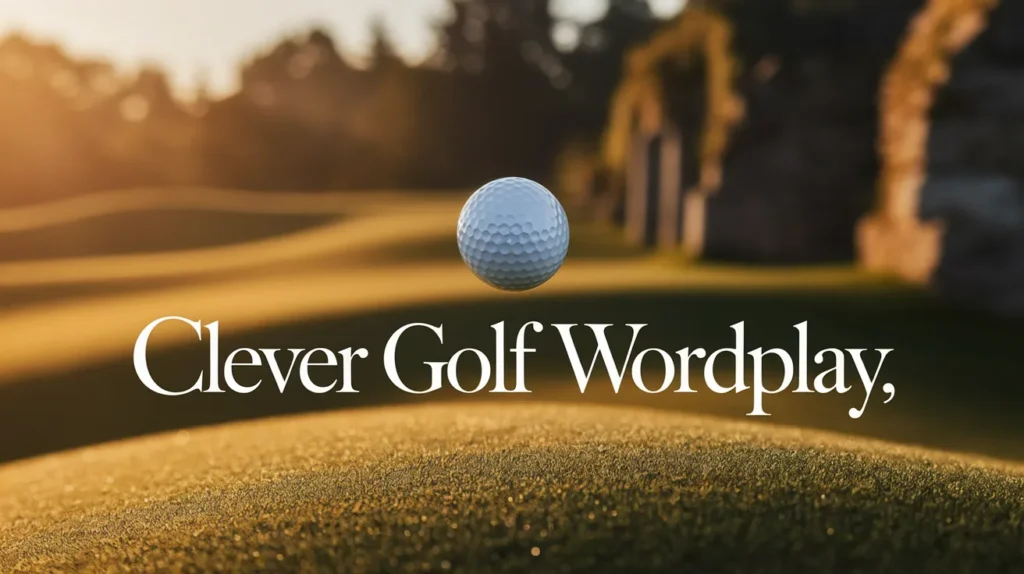clever golf wordplay