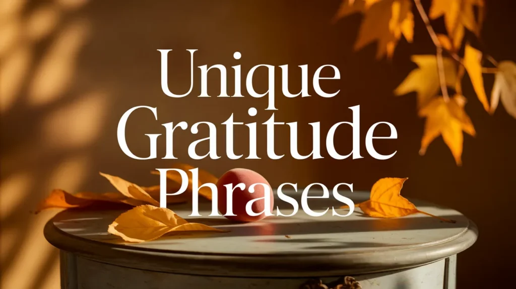 unique gratitude phrases