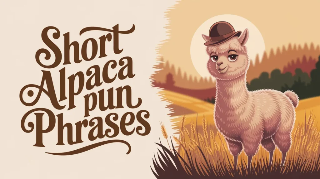 Short alpaca pun phrases