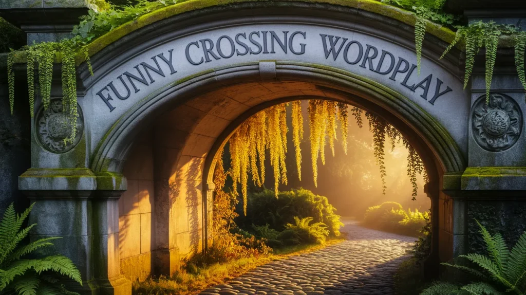 Funny Crossing Wordplay