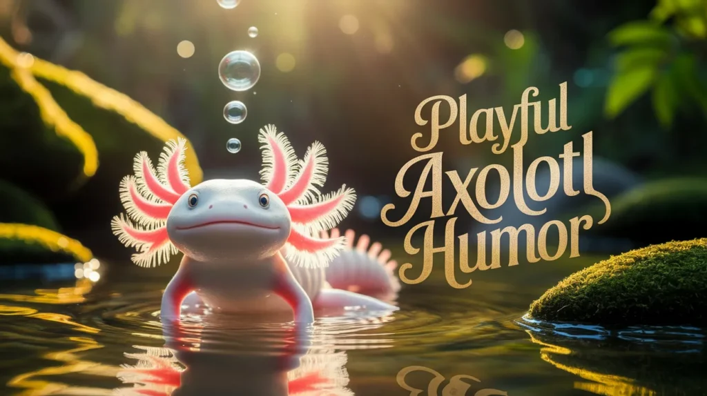 Playful Axolotl Humor