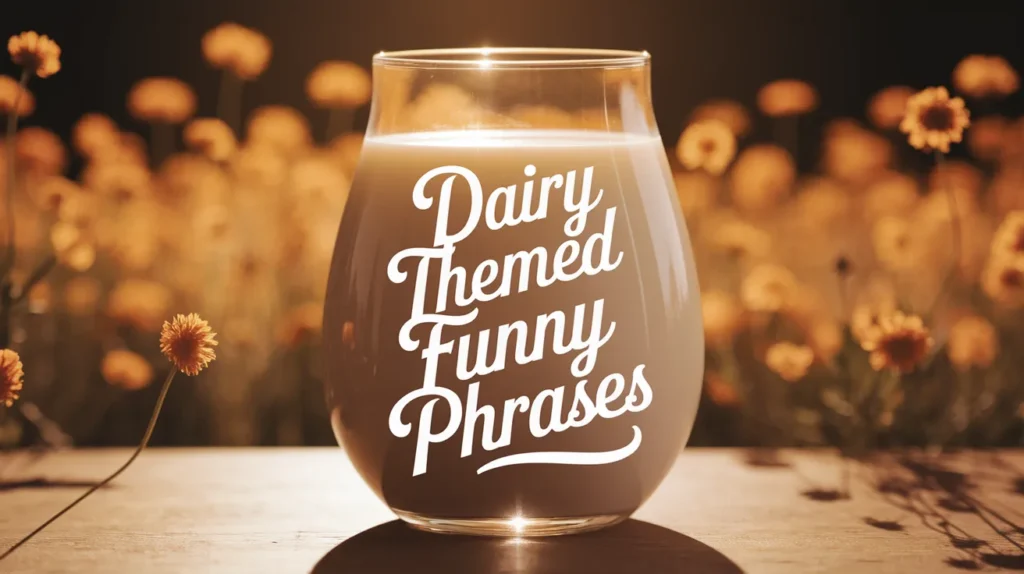 Dairy Themed Funny Phrases