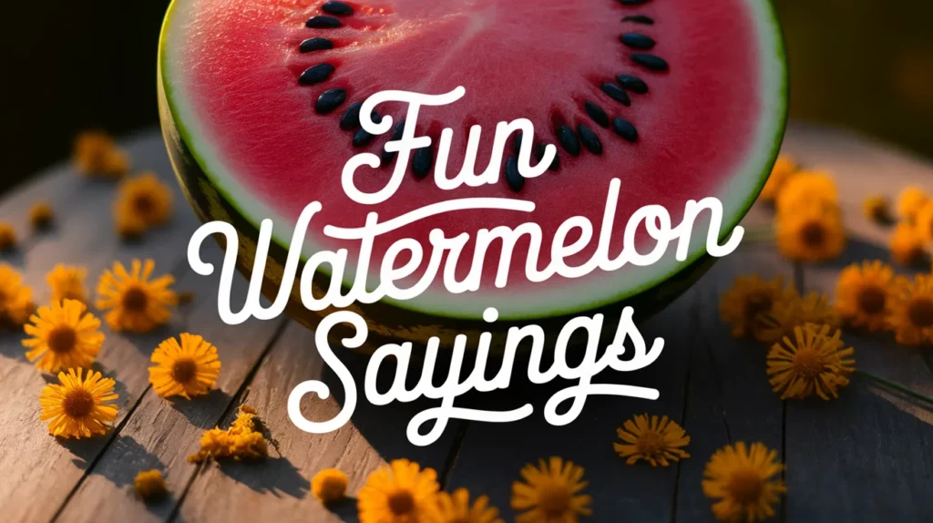 fun watermelon sayings