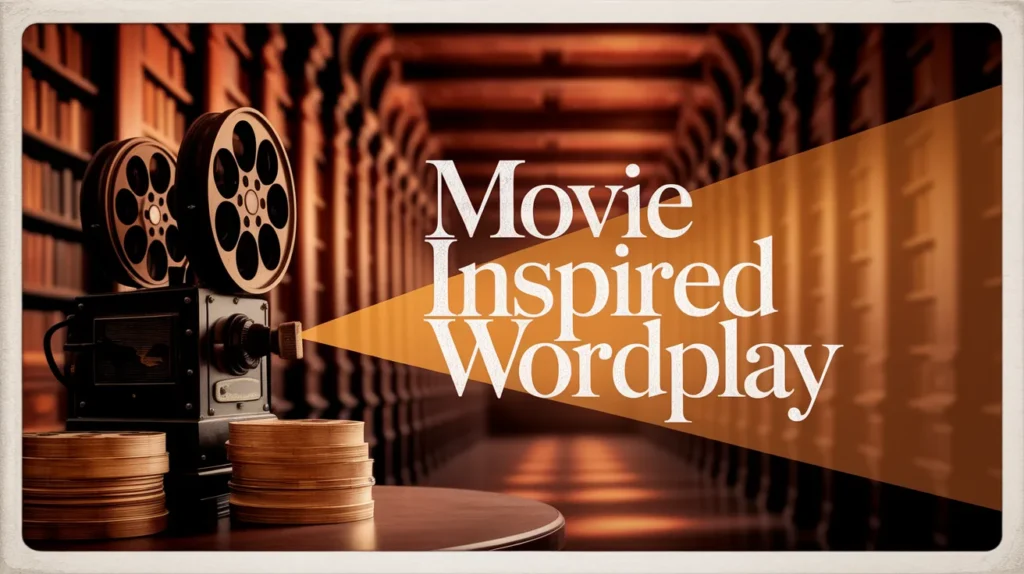 movie inspired wordplay