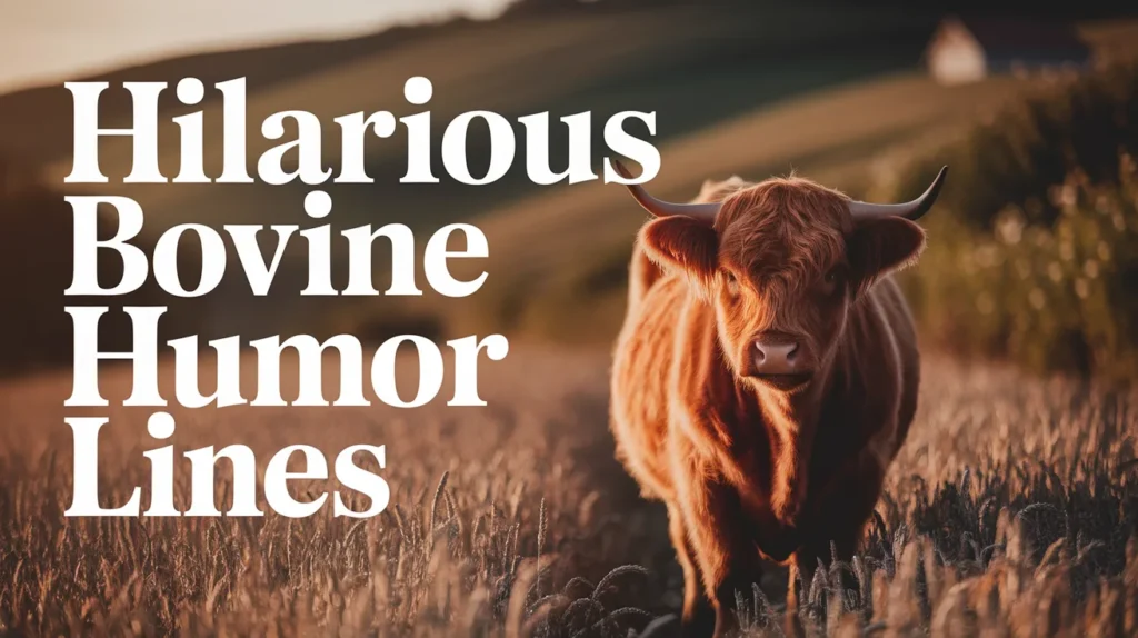 Hilarious Bovine Humor Lines