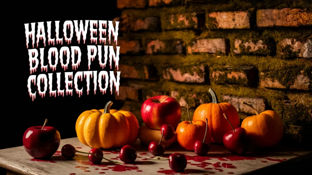 Halloween blood pun collection