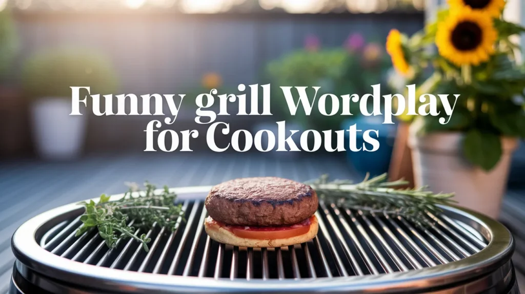 Funny Grill Wordplay for Cookouts