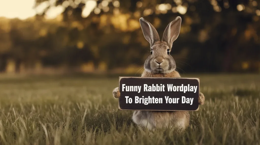 funny rabbit wordplay to brighten your day