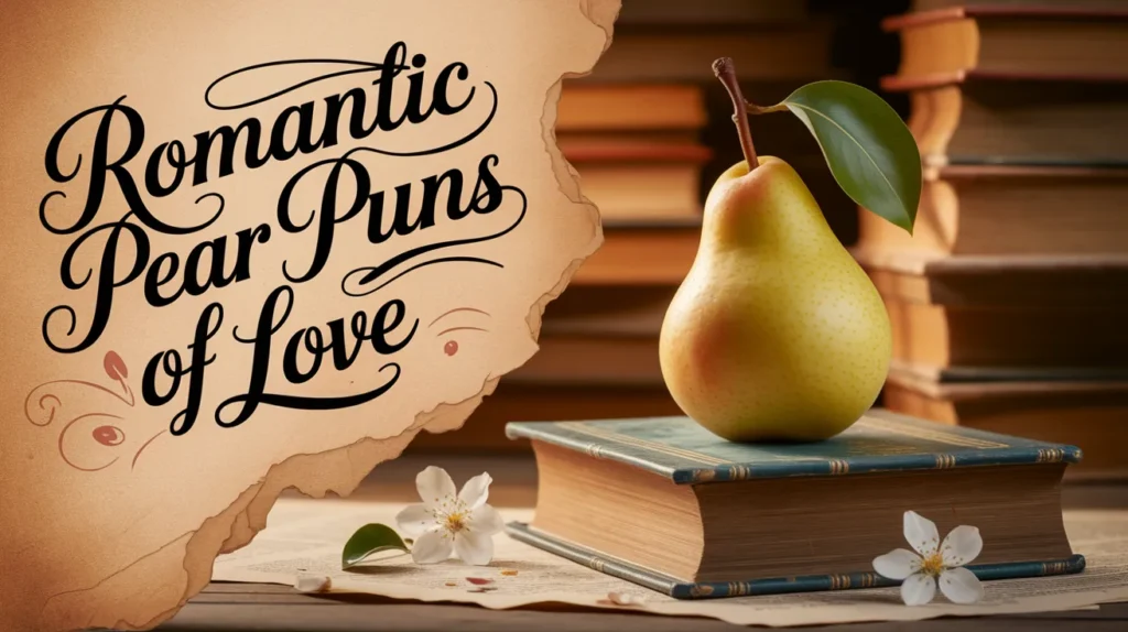 romantic pear puns of love