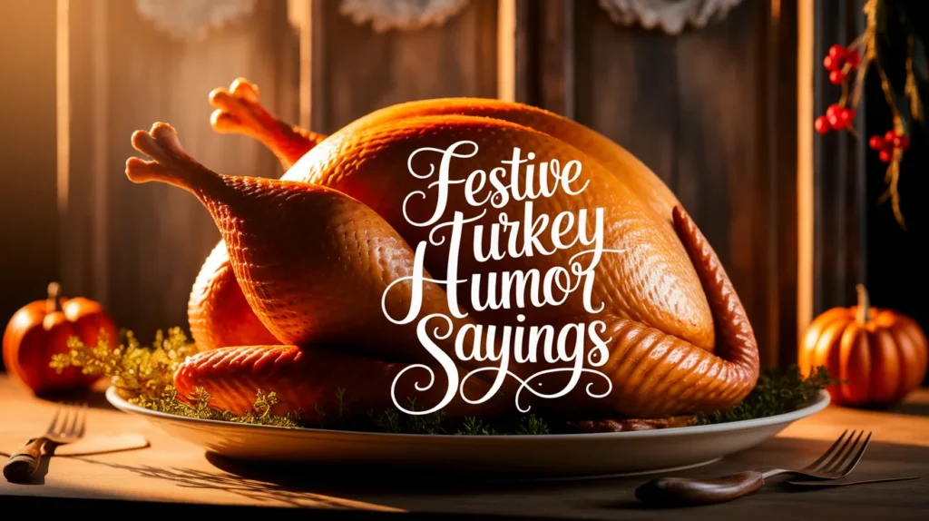 festive turkey humor sayings
