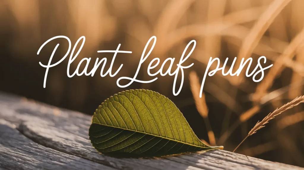 plant leaf puns