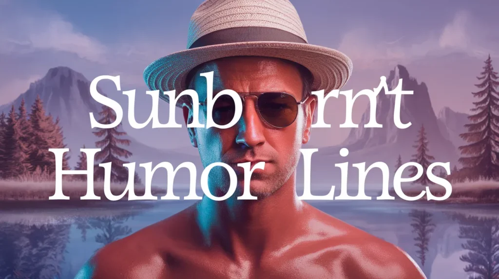 Sunburnt Humor Lines