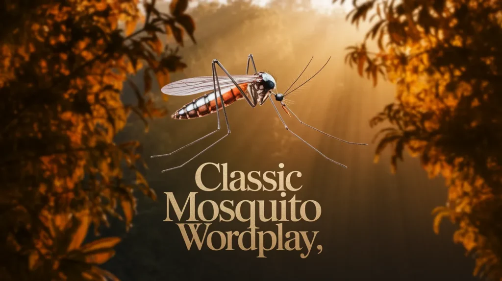 Classic mosquito wordplay