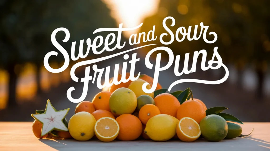 Sweet and sour fruit puns