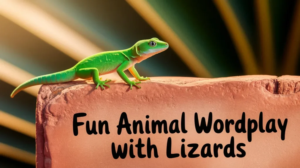 Fun Animal Wordplay with Lizards