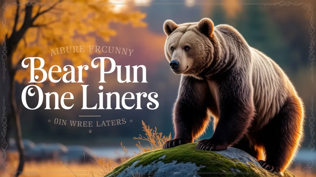 Bear pun one liners