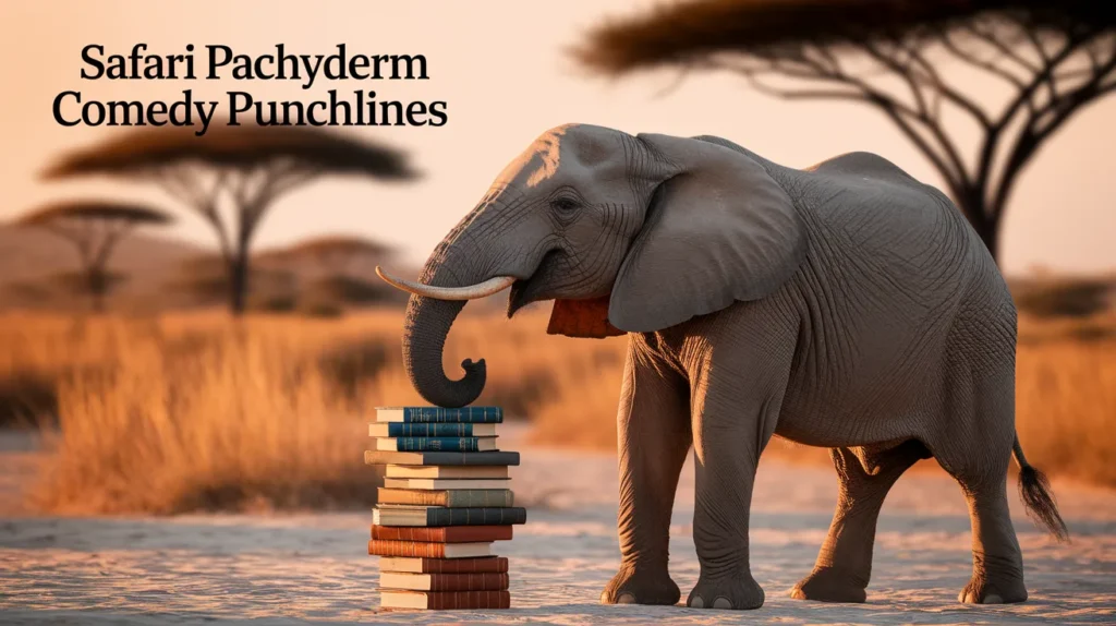 Safari pachyderm comedy punchlines