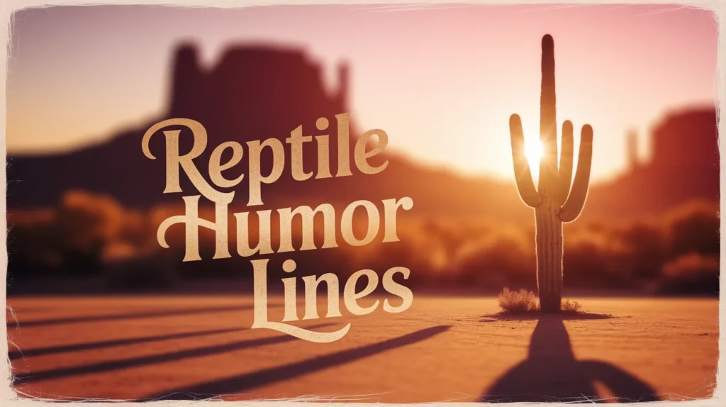 Reptile Humor Lines