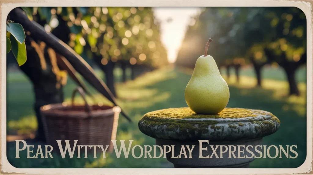 pear witty wordplay expressions